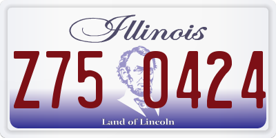 IL license plate Z750424