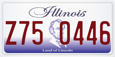 IL license plate Z750446