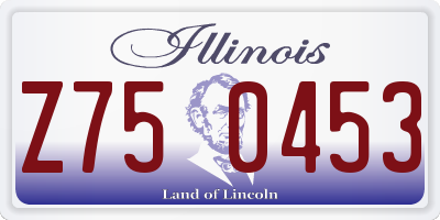 IL license plate Z750453