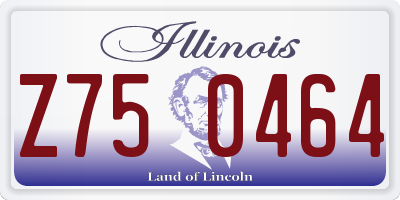 IL license plate Z750464