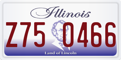 IL license plate Z750466