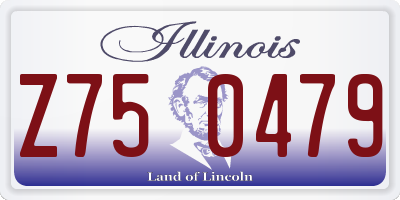 IL license plate Z750479