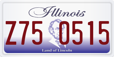 IL license plate Z750515