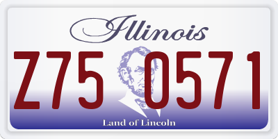 IL license plate Z750571