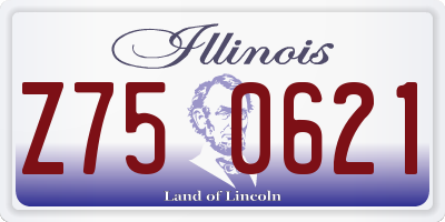 IL license plate Z750621