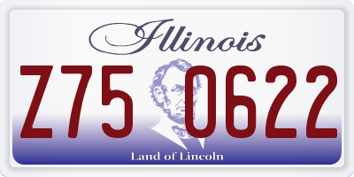 IL license plate Z750622