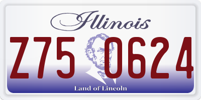 IL license plate Z750624