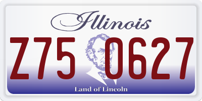 IL license plate Z750627