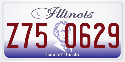 IL license plate Z750629