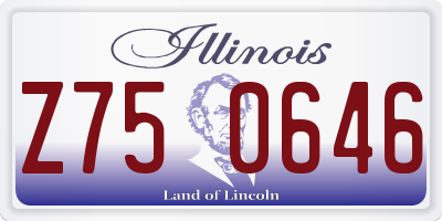 IL license plate Z750646