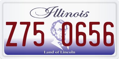 IL license plate Z750656