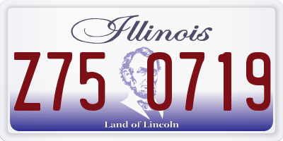 IL license plate Z750719
