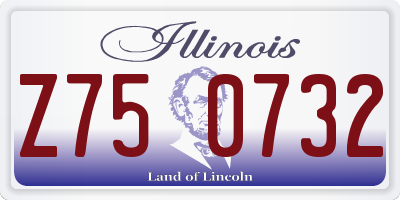 IL license plate Z750732