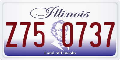 IL license plate Z750737