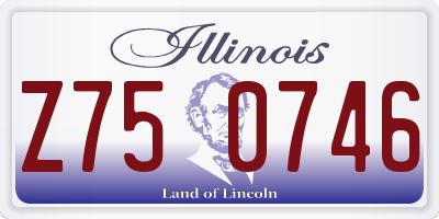 IL license plate Z750746