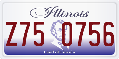 IL license plate Z750756