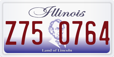 IL license plate Z750764