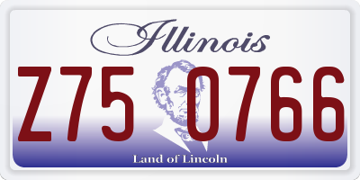 IL license plate Z750766