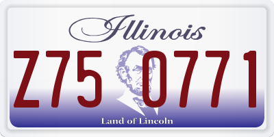 IL license plate Z750771