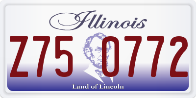IL license plate Z750772