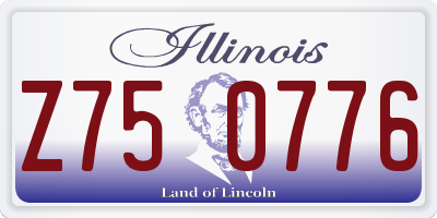 IL license plate Z750776