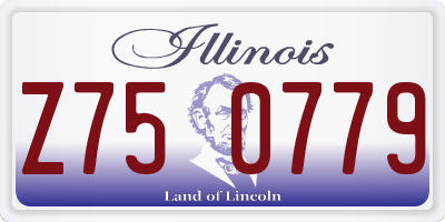 IL license plate Z750779