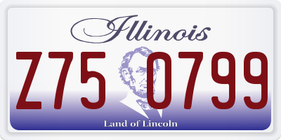 IL license plate Z750799