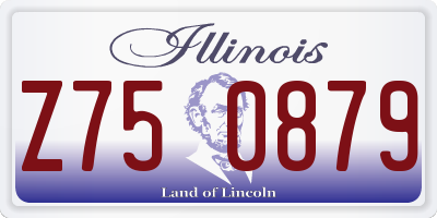 IL license plate Z750879