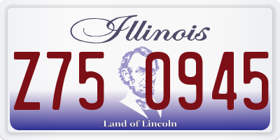 IL license plate Z750945