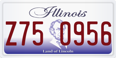 IL license plate Z750956