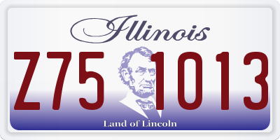 IL license plate Z751013