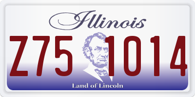 IL license plate Z751014