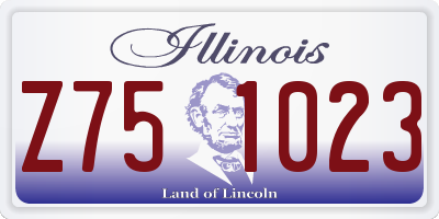 IL license plate Z751023