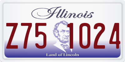 IL license plate Z751024