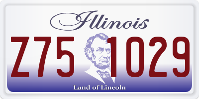 IL license plate Z751029