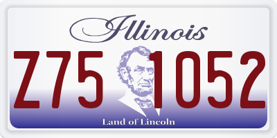 IL license plate Z751052