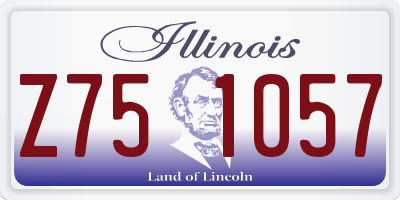 IL license plate Z751057
