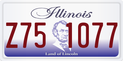 IL license plate Z751077