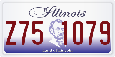 IL license plate Z751079