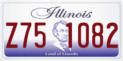IL license plate Z751082