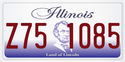IL license plate Z751085