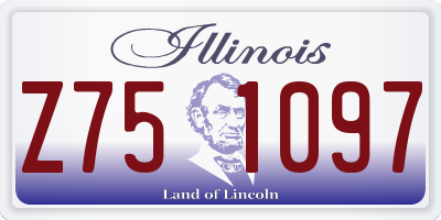 IL license plate Z751097