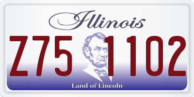 IL license plate Z751102