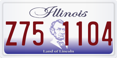 IL license plate Z751104