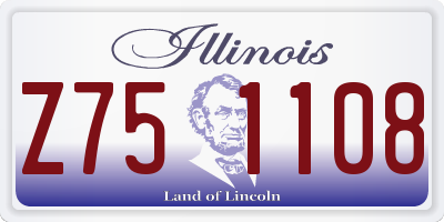 IL license plate Z751108
