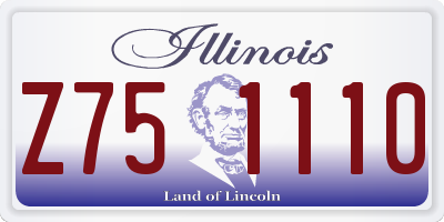 IL license plate Z751110