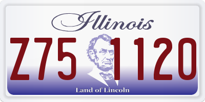 IL license plate Z751120