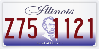 IL license plate Z751121