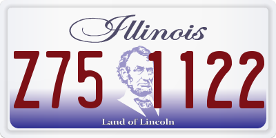 IL license plate Z751122
