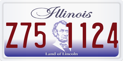 IL license plate Z751124